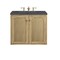James Martin Vanities Laurent 30in Single Vanity, Light Natural Oak w/ 3 CM Charcoal Soapstone Top 545-V30-LNO-3CSP - alternate 7